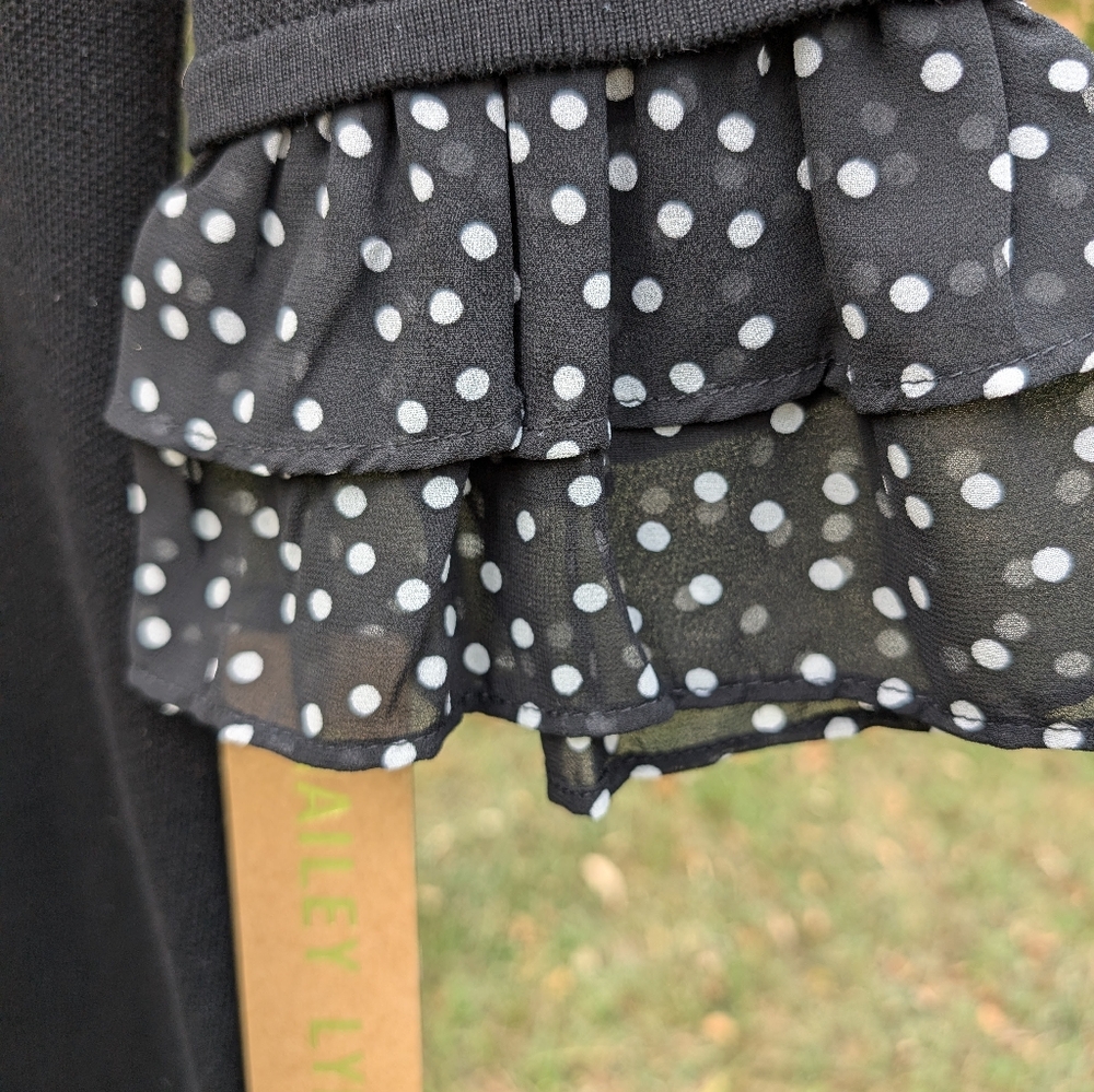 Hailey Lyn dress with ties at collar - Picture 2 of 7